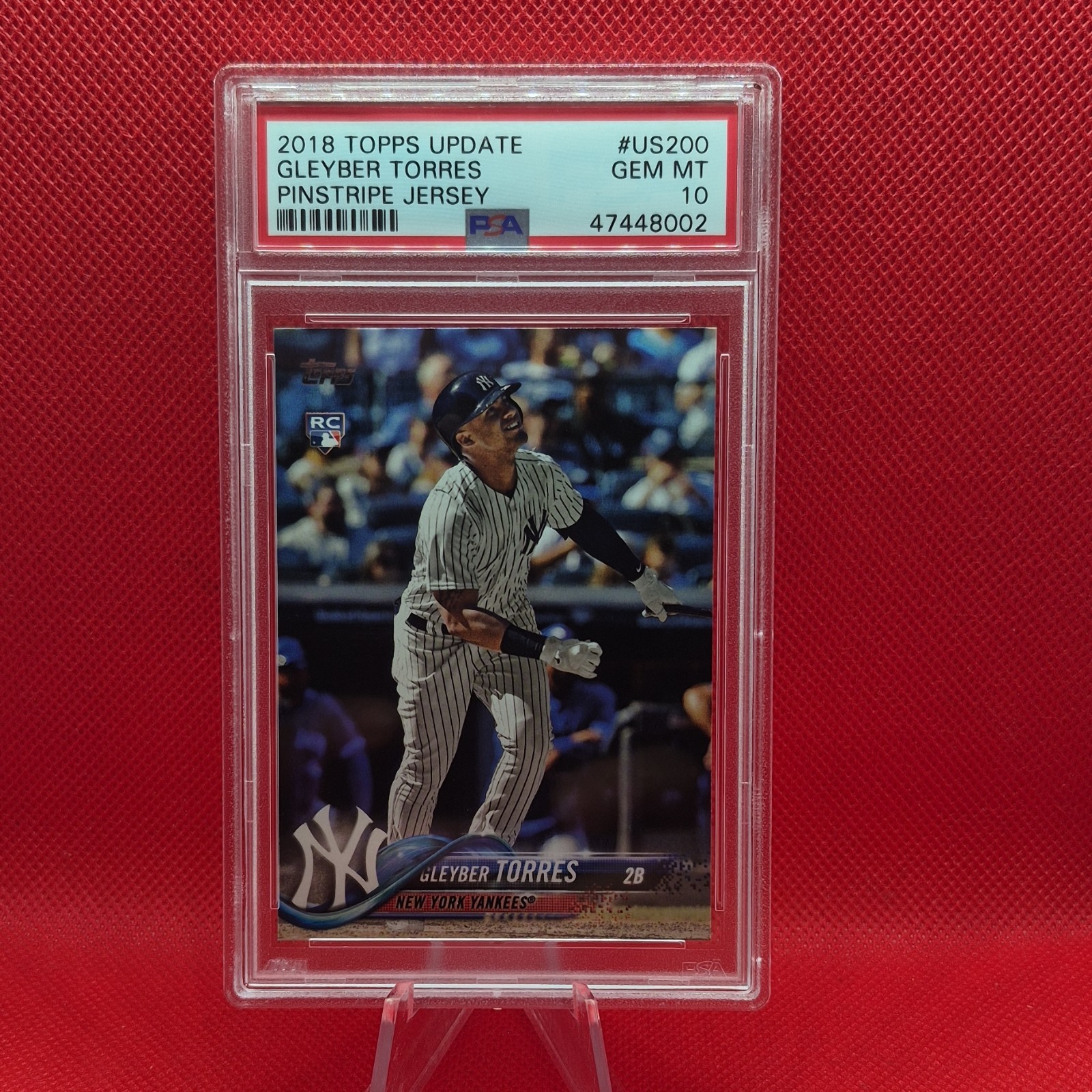 Topps 2018 Update Gleyber Torres #US200 Rookie PSA 10 New York Yankees