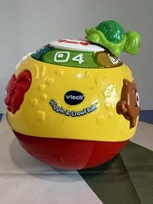 VTech Wiggle  Crawl Ball 6-36 Months Flashing Lights 45 Songs Sounds