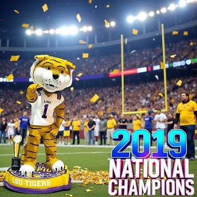 Mike the Tiger LSU Tigers 2019 College Football National Champions Bobblehead - Image 1 of 4