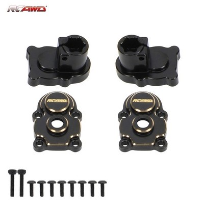 Full Brass Rear Portal Housing Portal Cover Black for FMS FCX24 Upgrade Parts