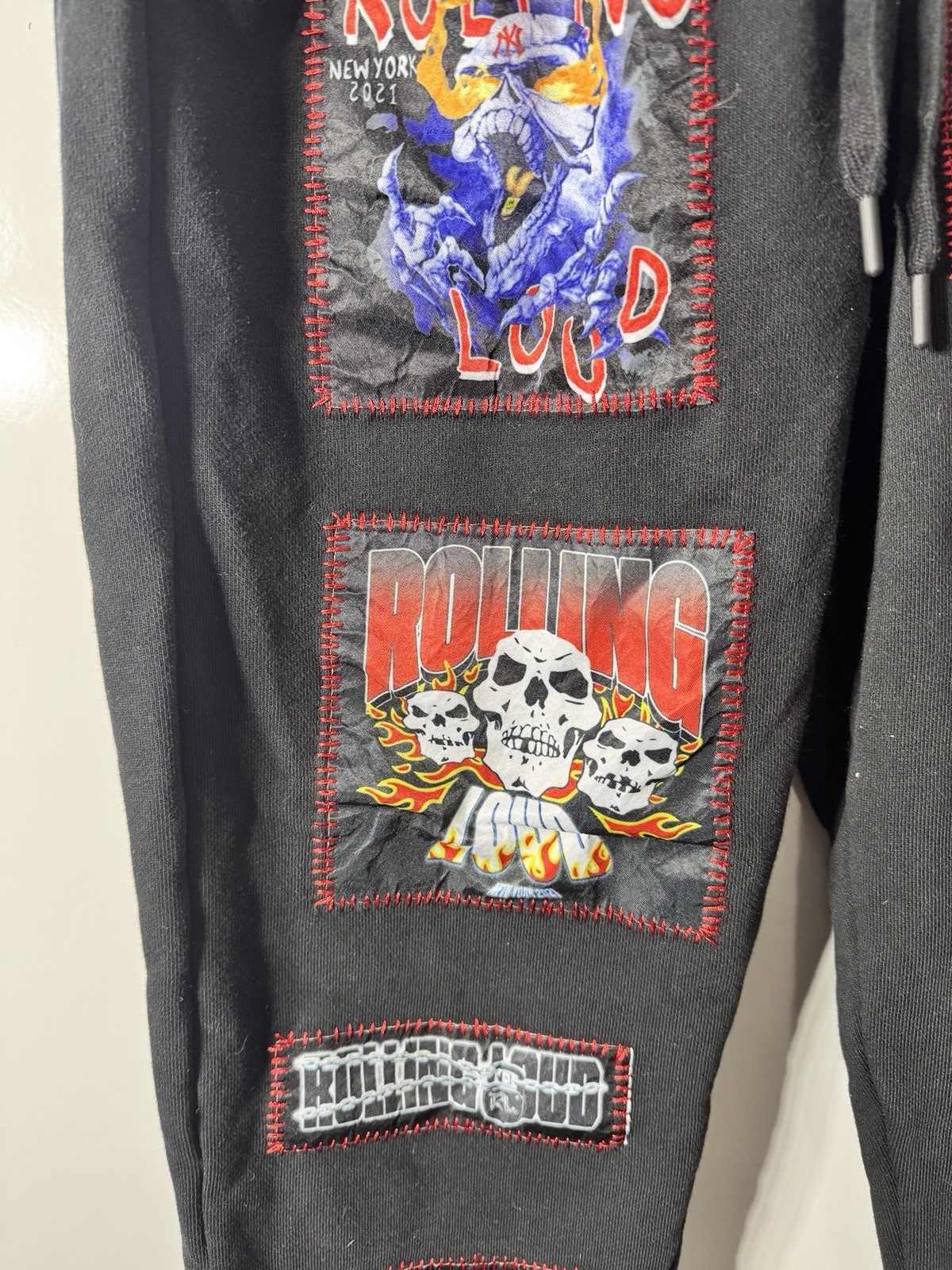 Rolling Loud NYC Patchwork Sweatpants Official Fe… - image 2