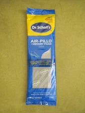 NEW Dr. Scholl's Air-Pillo + Memory Foam Thick Insoles Men's 7-13 Women's 5-10