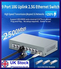 Horaco 2.5G 8-Port Ethernet Switch with 10G SFP+ Uplink UK Plug