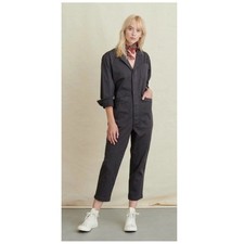 Alex Mill Standard Long Sleeve Stretch Cotton Twill Jumpsuit Size Large