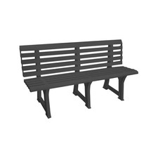 PANCHINA RESINA ISOTTA ANTRACITE