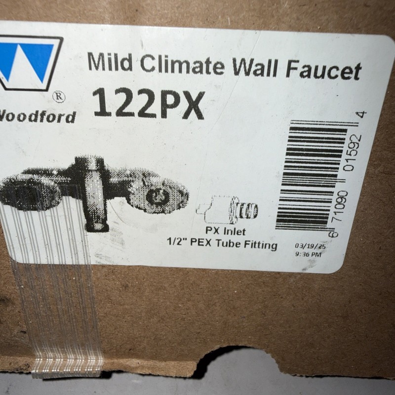Woodford Mild Climate Wall Faucet 122px 