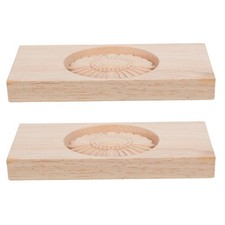 2 St&uuml;ck Holzkonsolen &ndash; 12 x 5 cm (4,72 x 1,97 Zoll) &ndash; Antike Holzkonsolen,