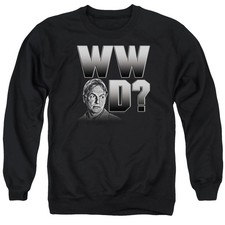 Ncis What Would Gibbs Do Mens Crewneck Sweatshirt Black Officially Licensed