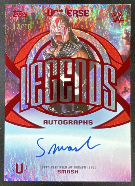 2026 Topps Universe WWE Legends Autographs Red Magma #LA-SM Smash Auto /10