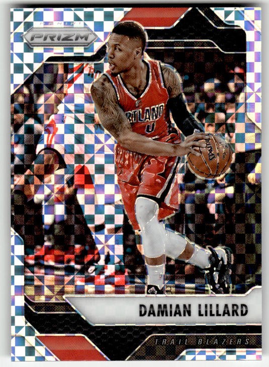 2016-17 Panini Prizm Starburst Prizms Damian Lillard #271 Portland Trail Blazers