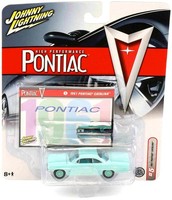 1:64 Johnny Lightning 1961 Pontiac Catalina Turquoise High Performance