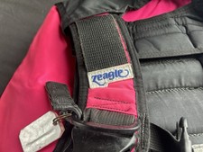 Zeagle System Scuba BCD Vest Size S Black/Pink w/ Inflator Hose & Pockets