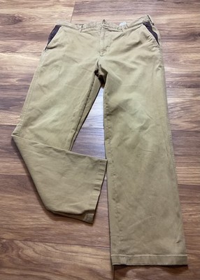 Orvis Chino Hose 38 W 30 L senf Baumwolle Stretch Smart Casual Classic Fit