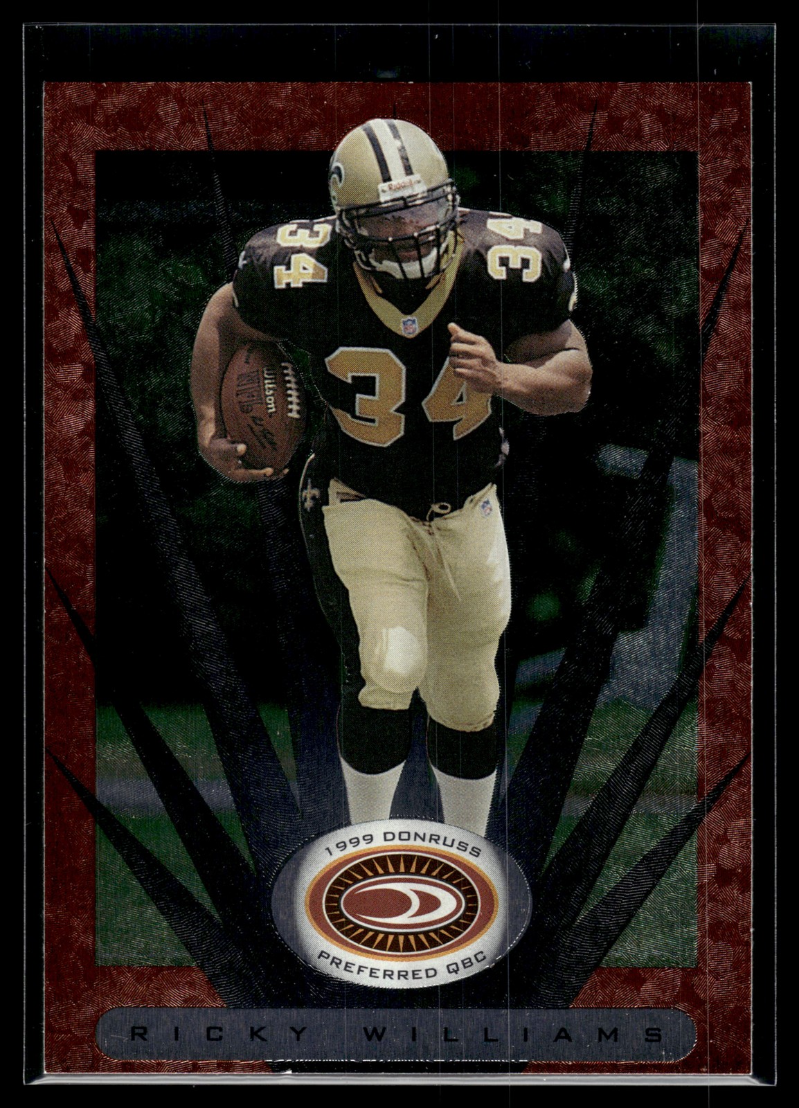 Ricky Williams 1999 Donruss Preferred QBC Rookie Card #43