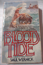 BLOOD TIDE by SAUL WERNICK=1979 HORROR PB=DEMONIC TERROR RISES FROM DEPTS OF SEA