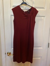 Ann Taylor Sleeveless Burgundy Dress Size 6