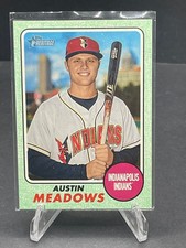 2017 AUSTIN MEADOWS TOPPS HERITAGE MINOR LEAGUE GREEN BORDER RC #177, SN 33/50