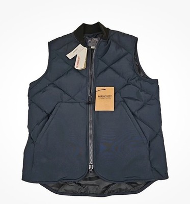 J.CREW Nordic Quilted Puffer Vest Down PrimaLoft New With Tags Mens Size Small 