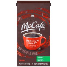 McCafe Premium Roast Decaf, Medium Roast, Ground Coffee, 12 oz 7.03 per pound