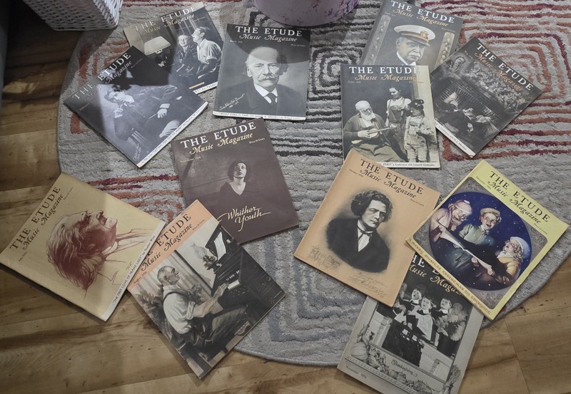 Year 1936 Vintage ETUDE MUSIC MAGAZINE Lot Of 12 VG Condition.