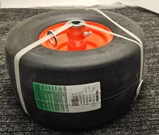 (QTY 1) Hi-Run  11 X 6.00-5 Zero Turn Lawn Mower Tire & Wheel, Flat Free Smooth