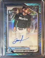 Jancory De Bowman Chrome 2024 Blue /150 Auto