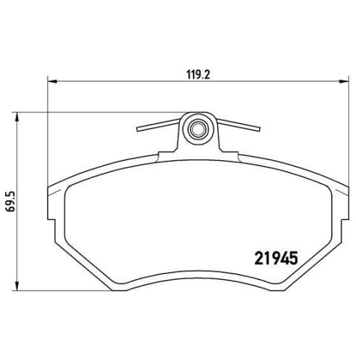 Brembo P85032 Prime Line plaquettes de frein pour système à disque VW