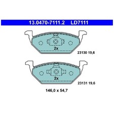 Satz Bremsbeläge Bremsklötze vorne für Skoda Scala NW1 | 24293401