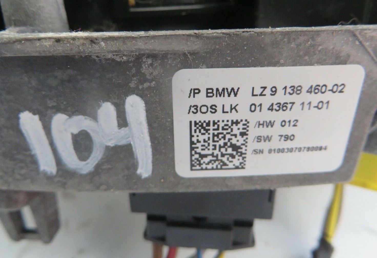 BMW 7 Series E65 Indicator Wiper Stalk SQUIB 9138460 9129498 for  