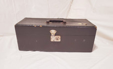 Faux Leather 8 Track Tape Holder Travel Case Holds 24 Cartridges Brown