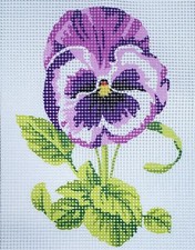 Printed Canvas Half Cross Stitch Embroidery Kit 43.110 - Flowers 8"x10" GobelinL