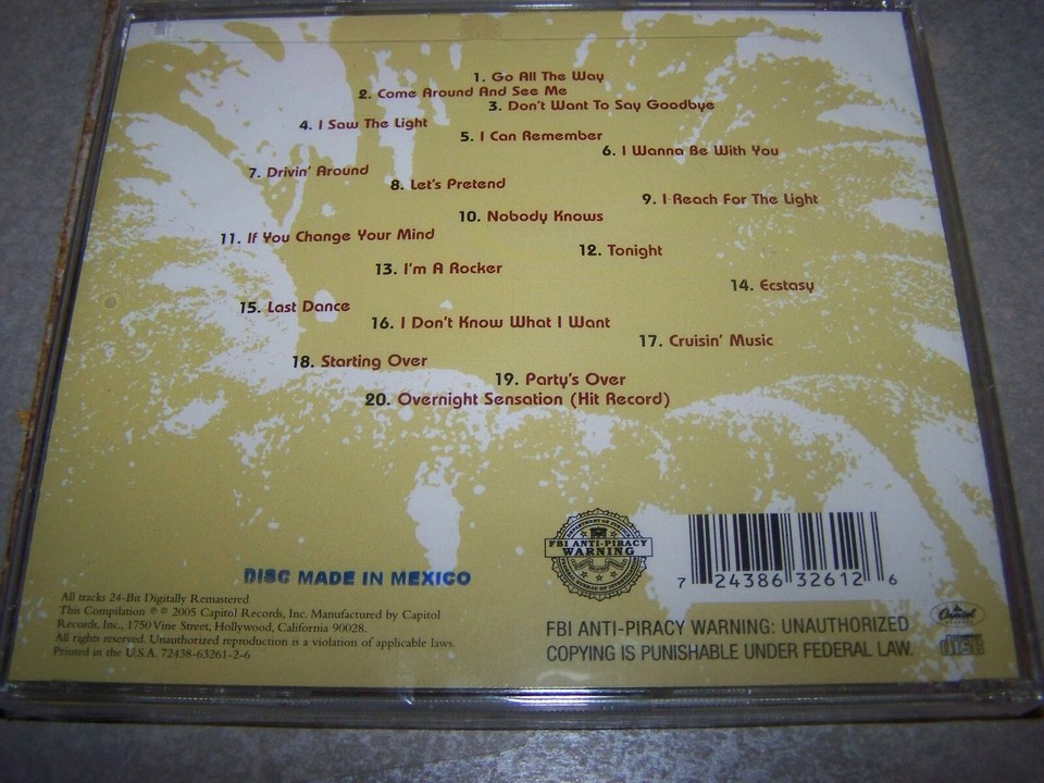 THE RASPBERRIES GREATEST HITS U.S CD DISC MADE IN MEXICO BRAND NEW