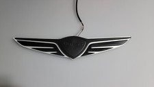 Hyundai Genesis Gv60 Matt Black Aluminum Led Emblem 2way Color For Front Rear Hyundai Genesis Gv60 Matt Black Aluminum Led Emblem 2way Color For Front Rear