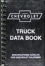 1954 1955 Chevrolet Pickup and Truck Data Book Chevy 1st Series Panel Suburban