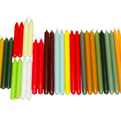 7 kg Stabkerzen Spitzkerzen 17-29cm Tafelkerzen Haushaltskerzen bunt gemischt