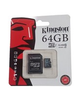 Kingston 64GB Micro SD Memory Card 64G SDHC Class 10 UHS-I TF w/ SD Adapter