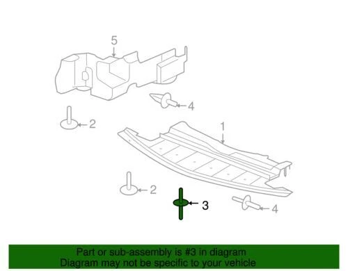 Cubierta de parachoques retenedor superior OEM NUEVO 89-17 GM Buick Chevrolet Oldsmobile 14103461 Foto 2 de 2