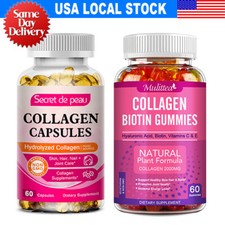 Collagen Vitamin Gummies for Hair Skin amp Nails,Premium Collagen Supplement
