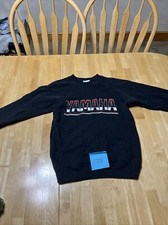 Vintage Yamaha Sweatshirt Size Small Motocross Racing RARE Black