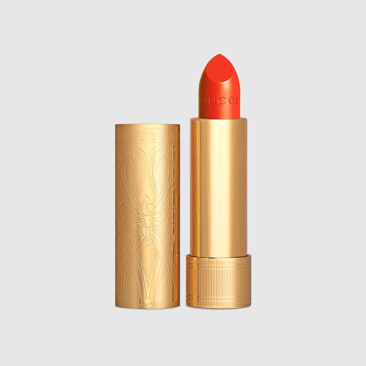Rouge à lèvres GUCCI 302 Agatha Orange satiné idéal pour sublimer vos soirées d'été