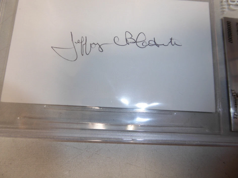 Jeff Blatnick Signed 3x5 Index Card BAS Beckett COA UFC Olympic Wrestling Auto'd - Image 3 of 4