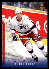 1995-96 Upper Deck #498 Deron Quint Winnipeg Jets Hockey Card