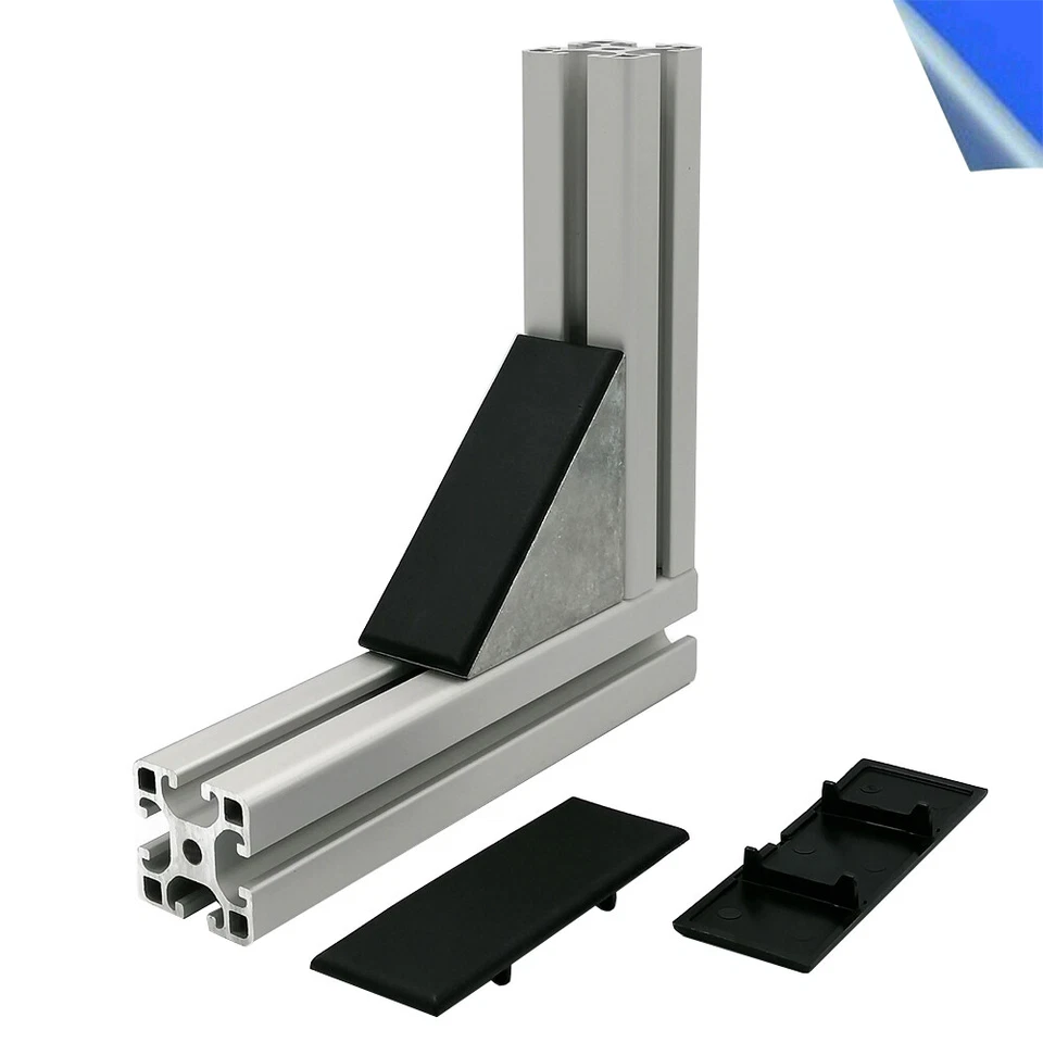 Abdeckkappen für 40x80 Winkel Nut 8 ALU Profil Aluprofil Aluminium