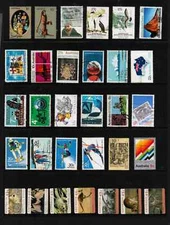 USED COLLECTION OF AUSTRALIAN VINTAGE STAMPS 008