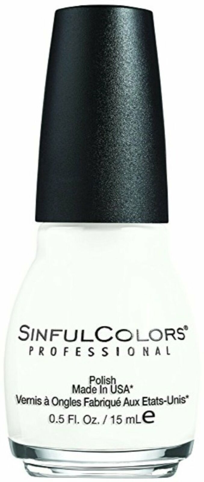 Sinful Colors Professional Nail Polish Enamel, Snow Me White 0.50 oz (Pack of 4)