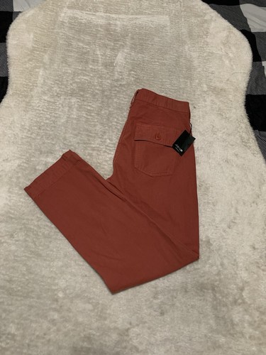 New Joes Womens Red Mid Rise Cropped Pants Size 30 Cotton NWT (read)