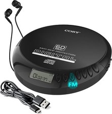 Portable CD Player with Headphones, FM Radio, MP3 Compatibility, LCD Display ...