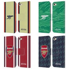 ARSENAL FC 2021/22 CREST KIT LEATHER BOOK WALLET CASE FOR APPLE iPOD TOUCH MP3
