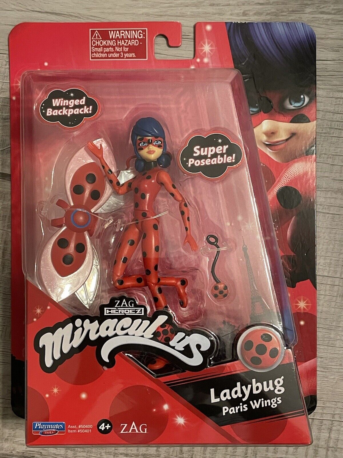 Miraculous Ladybug  Paris Wings Doll Figure - Zag Heroes Action Figure - Sealed