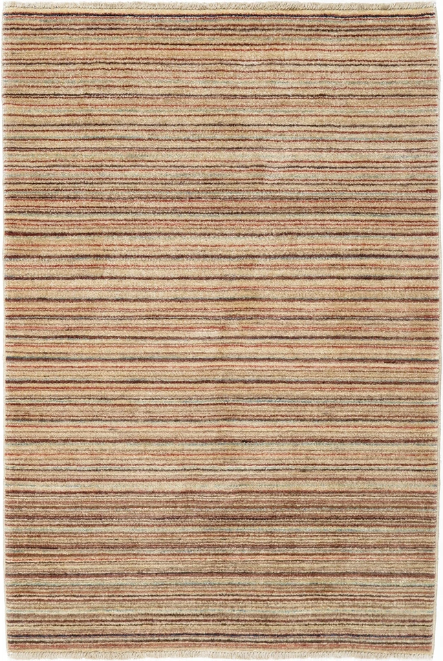 Ziegler Teppich Orient Perser Rug Chobi Gabbeh Bunt Schurwolle Streifen Design - Bild 1 von 1